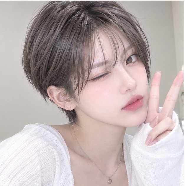 여자머리 톰보이컷 & 뿌리아이롱 성신여대 미용실 마타헤어에서