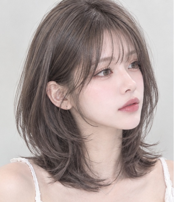중간 단발머리 레이어드컷 & 뿌리아이롱 + 매직셋팅펌 성신여대 미용실 마타헤어에서