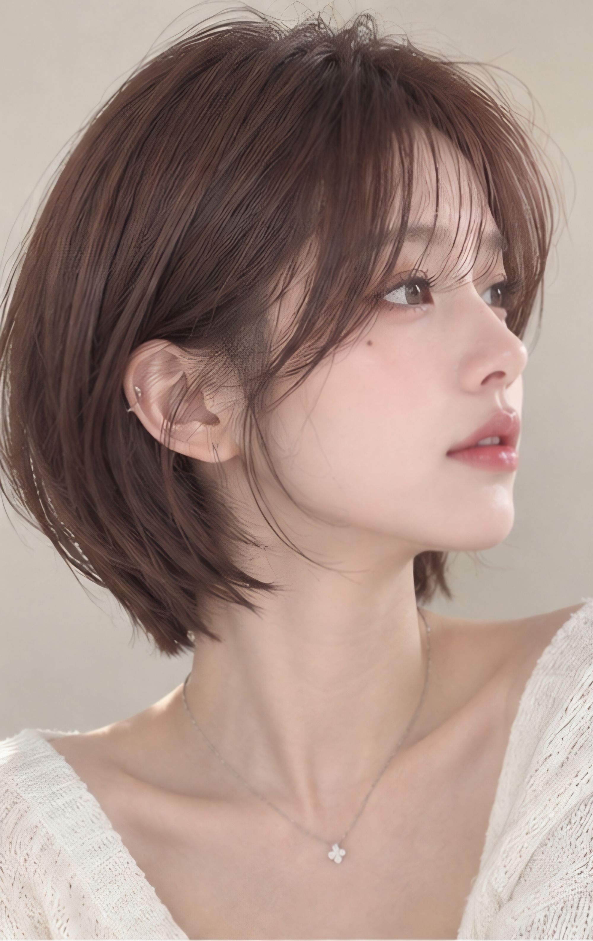 [성신여대미용실] 숏컷 레드브라운, 가볍게 자르고 분위기는 확실하게