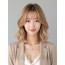 골든 블론드 귀밑 인버티드 단발+커튼뱅