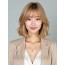 골든 블론드 귀밑 블런트 단발+사이드뱅