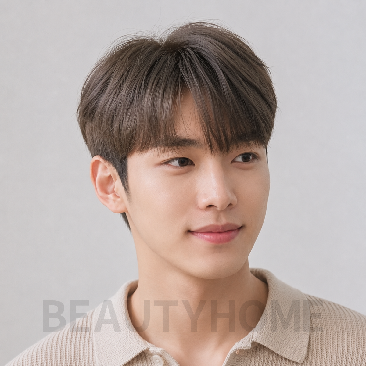 남자 다운펌 애쉬 브라운 염색