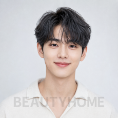 남자 시스루 애즈펌 다크 애쉬 그레이 염색